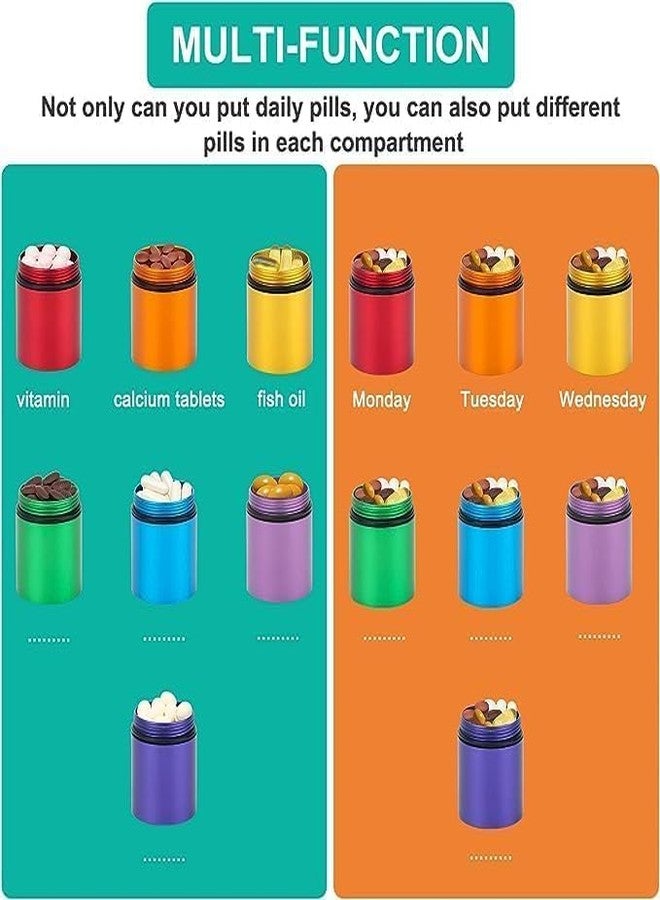 KIDWILL Weekly Pill Organizer Box, Pill Box 7 Day,7 Detachable Portable Waterproof Daily Tablet Case Medicine Organizer with Large Compartment, Travel Pill Container for Supplements, Tablet Organizer Case - Image 3